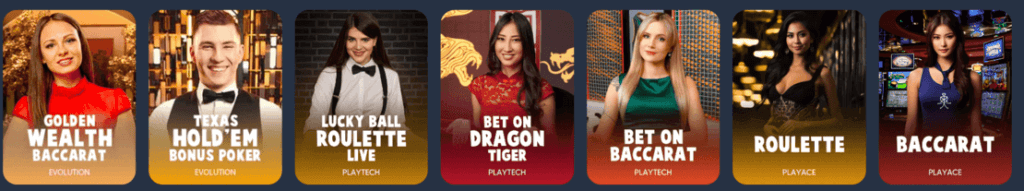 लाइव कैसिनो गेम्स (Live Casino Games)