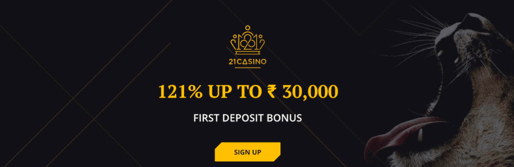 21 Casino welcome bonus offer india