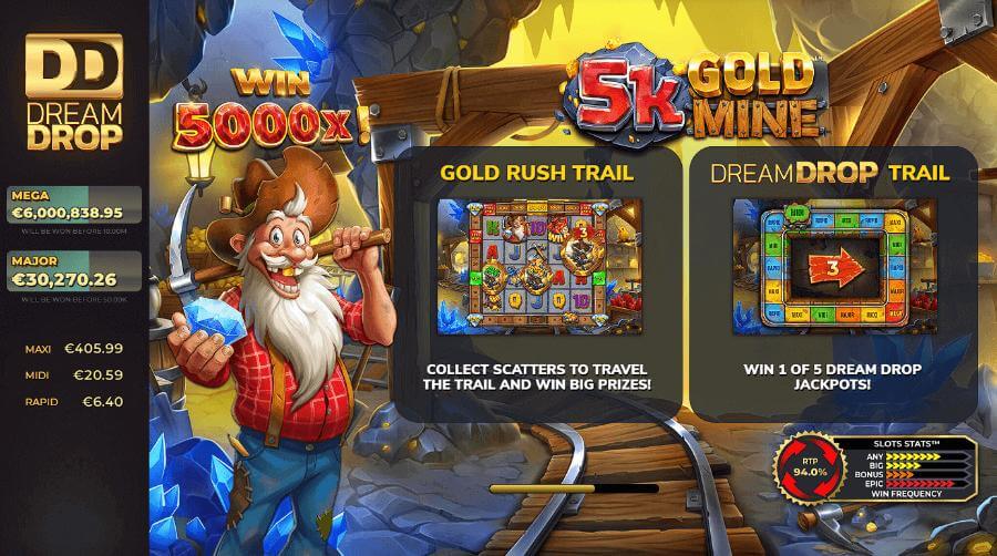 5K Gold Mine Dream Drop slot