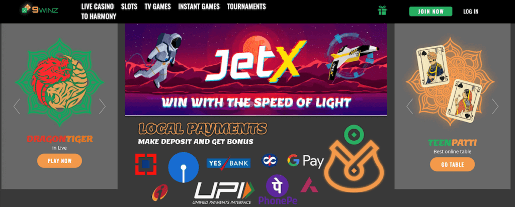 9Winz India online casino review
