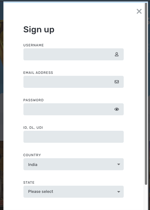 Casilando Registration 