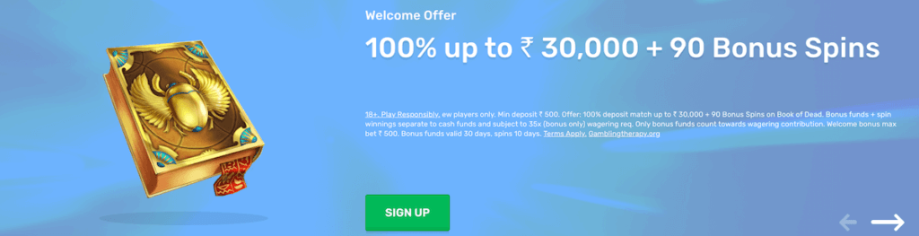 Casilando welcome bonus offer india