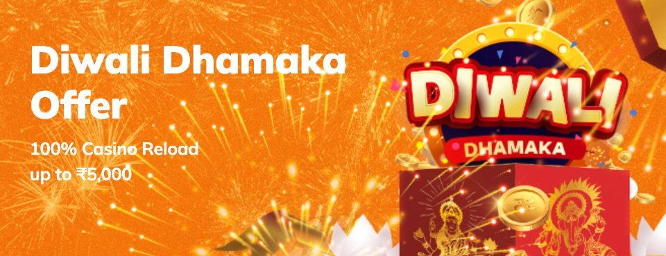 Diwali promotions casino 2023 Cricbaba reload bonus