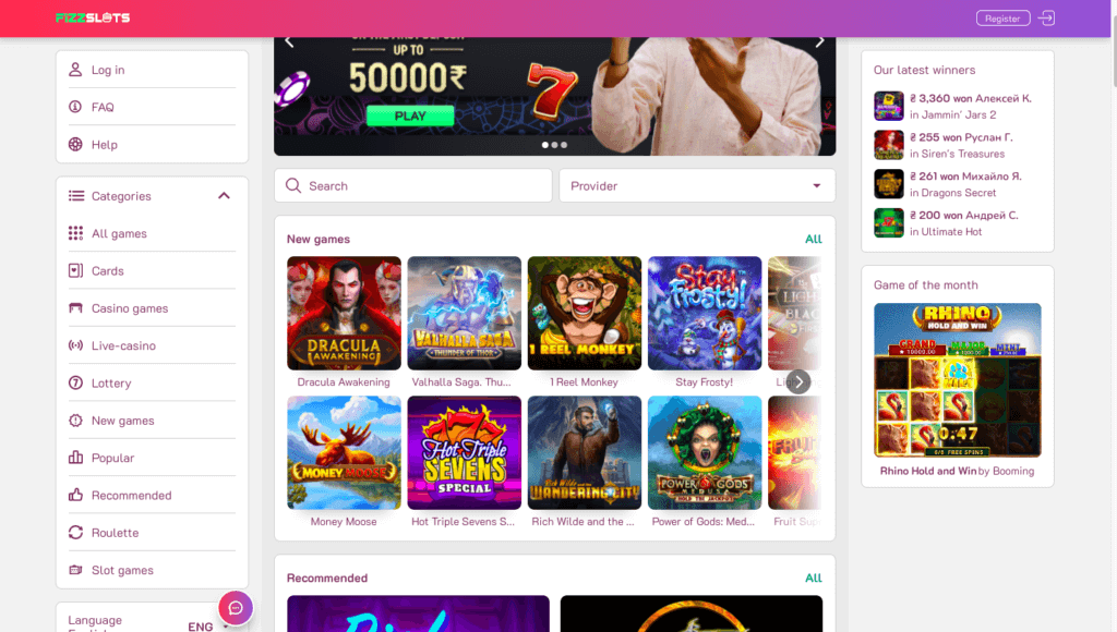Fizzslots Casino India