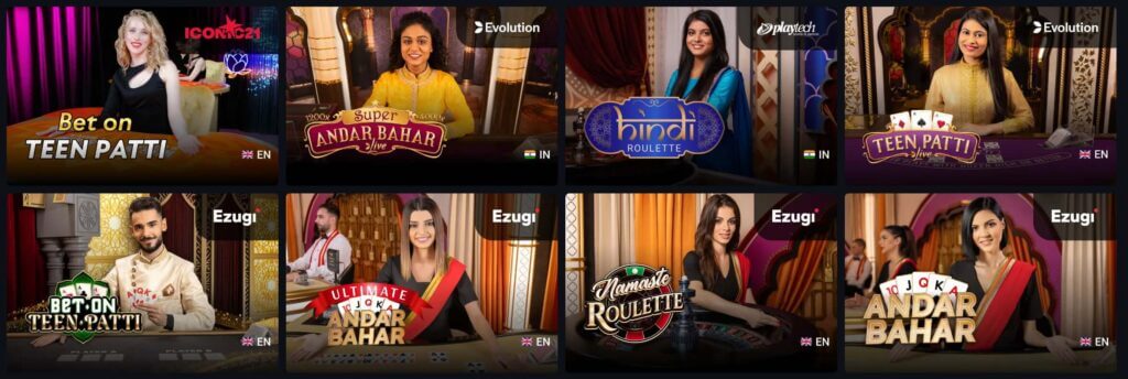 game selection at Pin Up casino