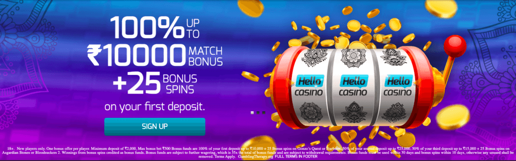 Hello Casino Welcome Bonus