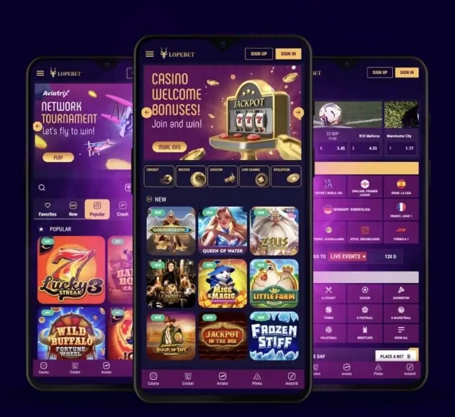 Lopebet India casinos online new casino sites mobile casino