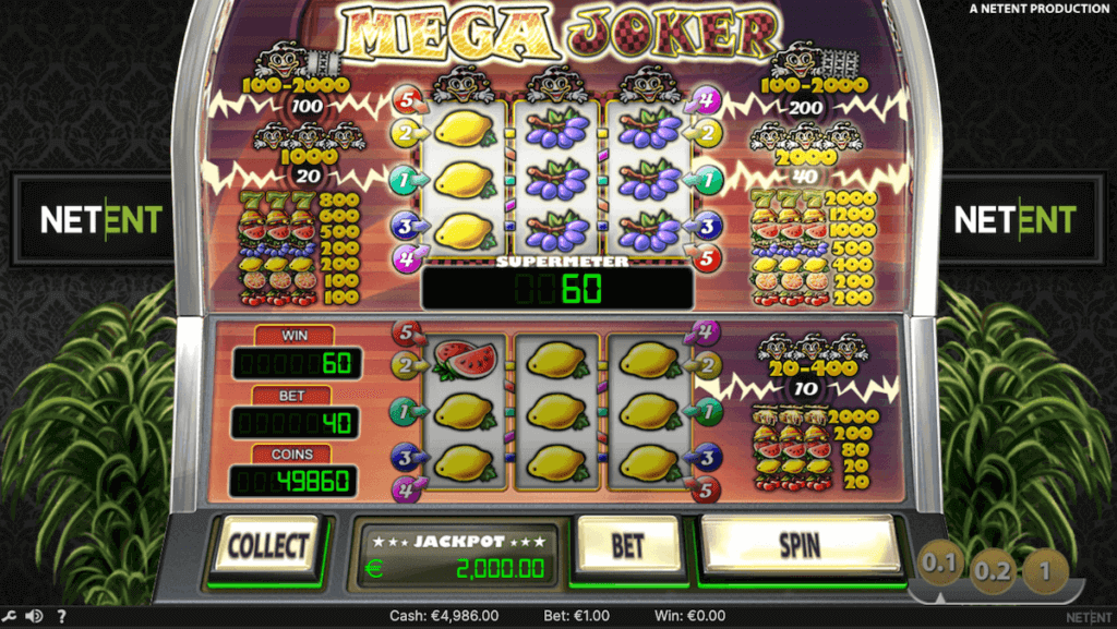 Mega Joker Slot Game by NetEnt for Players in India