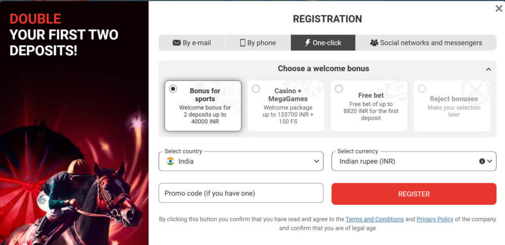 Megapari registration