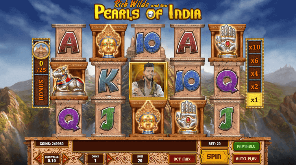 Pearls of India Play'n Go online slot india home
