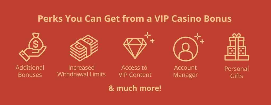 perks from a vip casino bonus