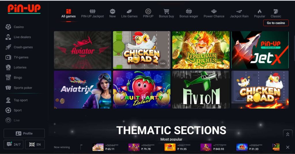 Pin Up casino preview