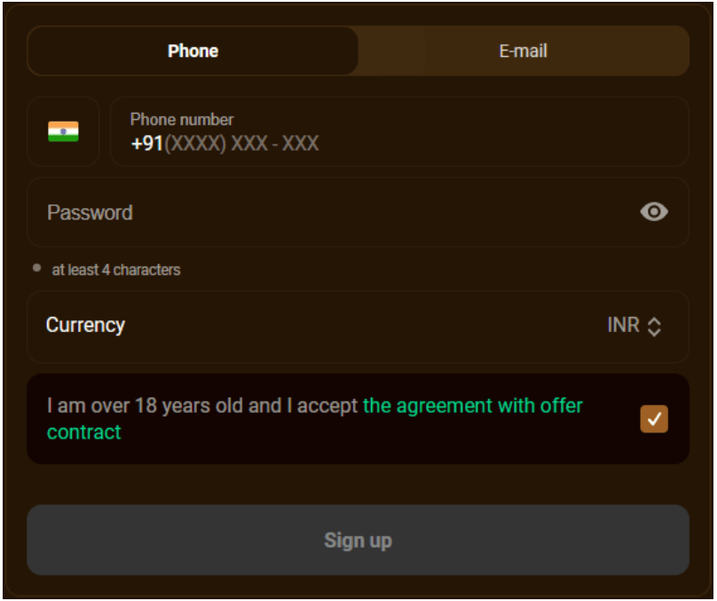 sign up at betfume casino
