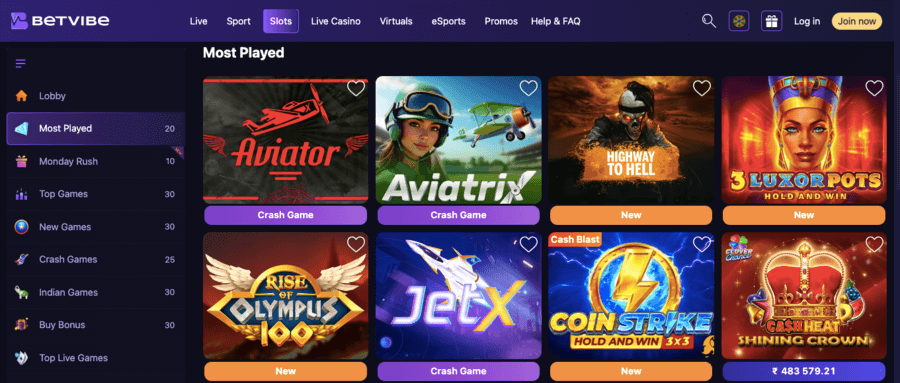 slots betvibe