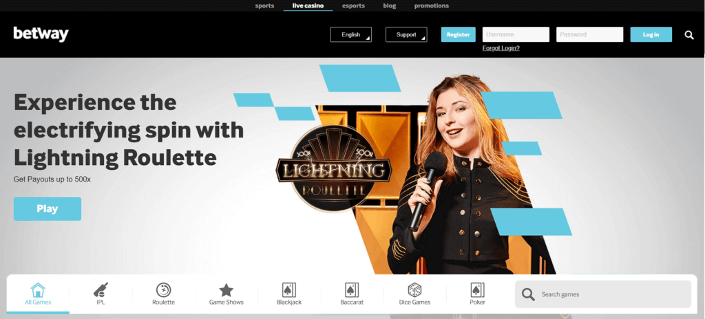 betway best payout