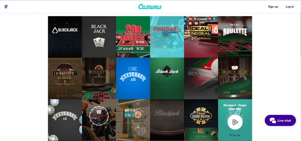 play blackjack games for free