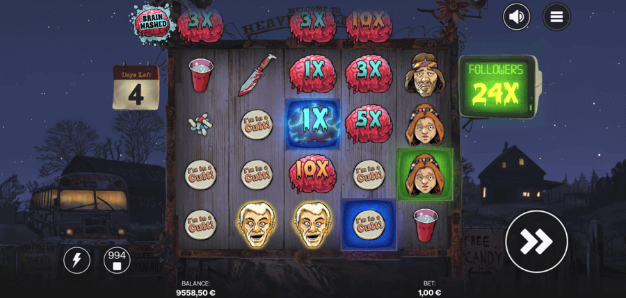 brainwashed free spins