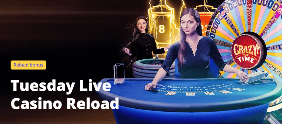 casinodays tuesday reload bonus india