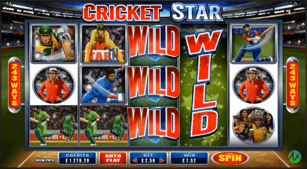 Cricket Star slot wilds