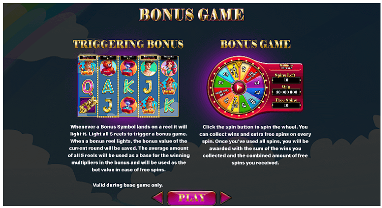 cupids strike 2 bonus game