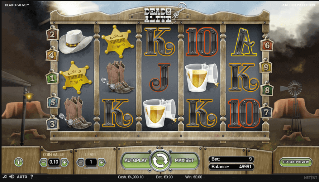 dead or alive slot