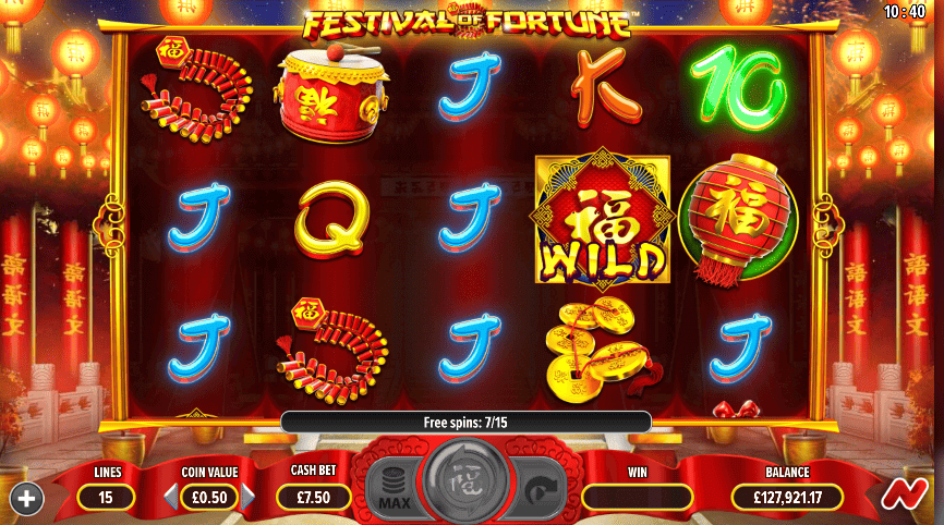 festival of fortune free spins