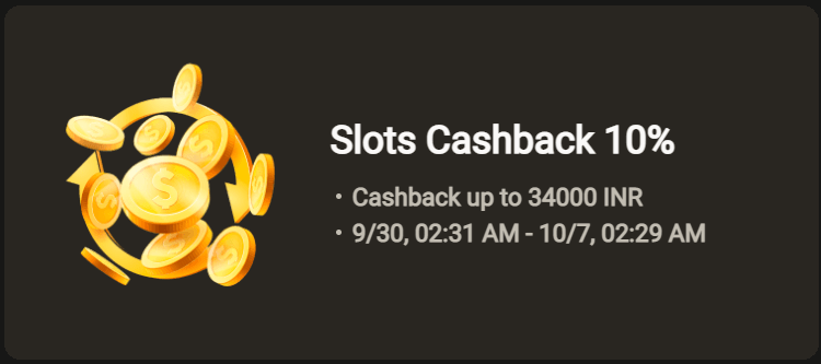 glassi casino slot cashback bonus