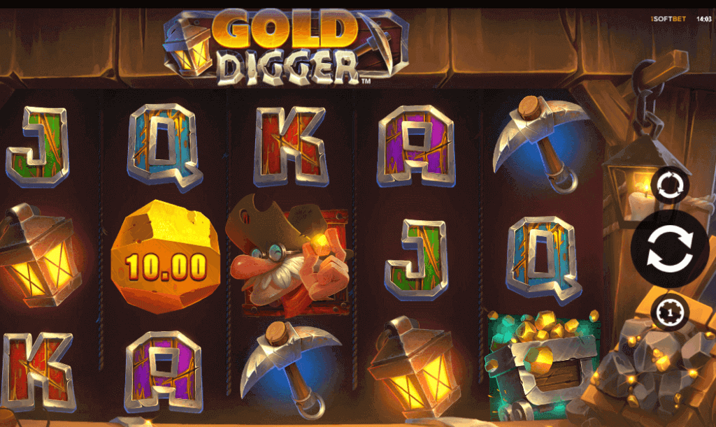 gold digger hiold and win isoftbet