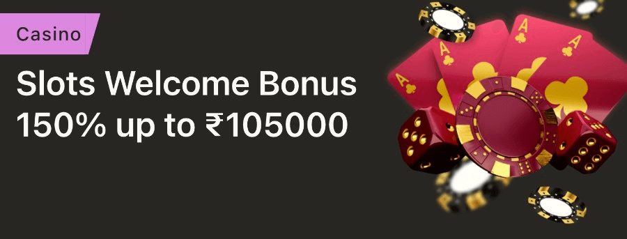 Slots Welcome Bonus at Parimatch up to 1,05,000 INR