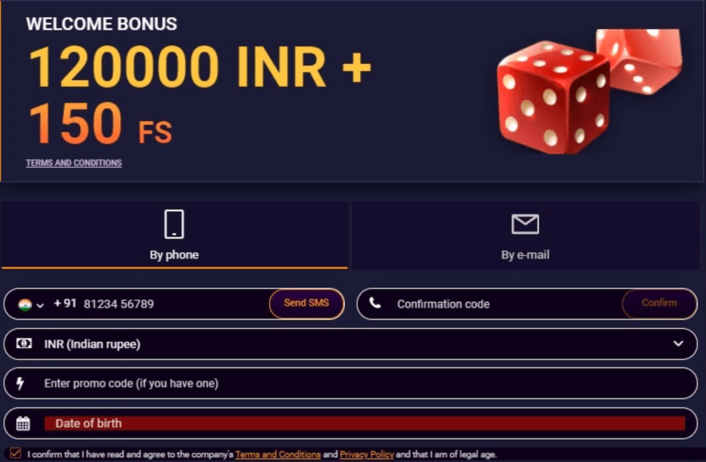 JVSpin welcome bonus 