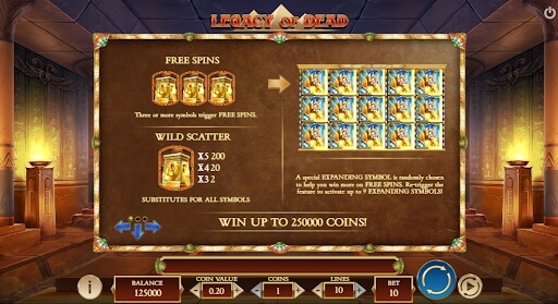 Play Legacy of the dead Legacy of the Dead slot