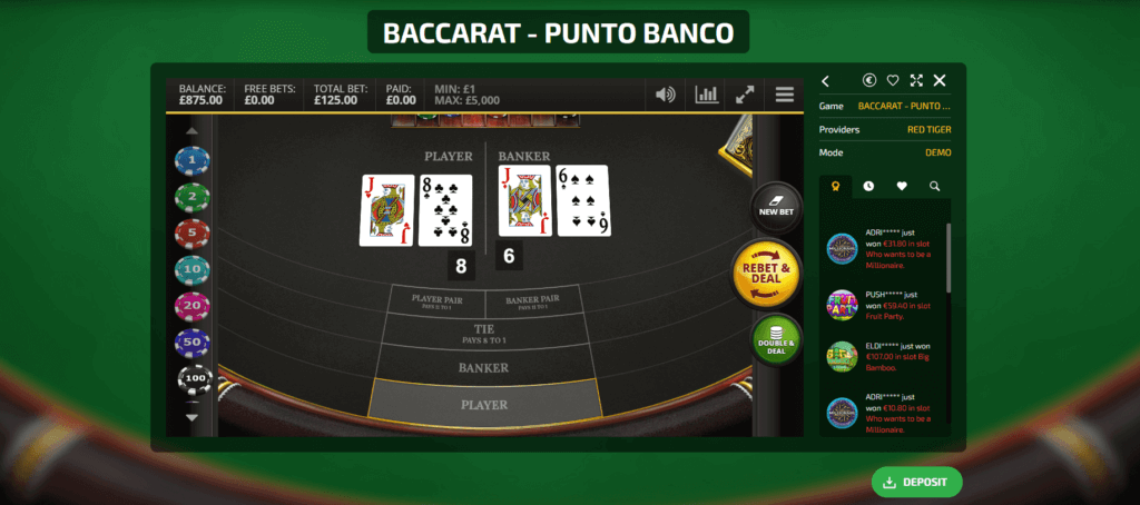 online baccarat in india