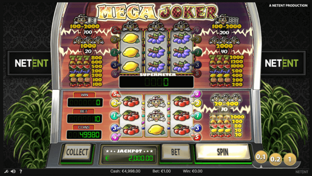 mega joker slot netent