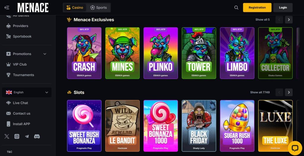 Menace casino 2026 preview