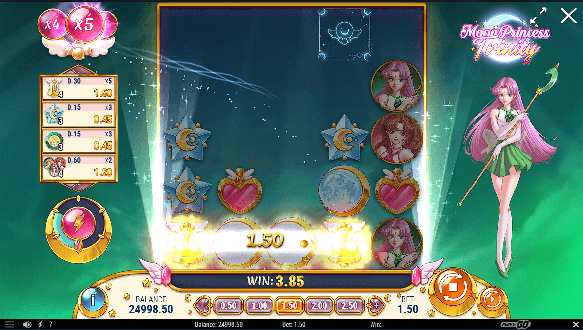 moon princess trinity win