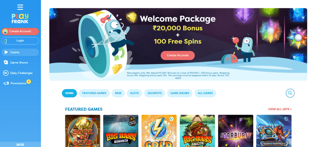 playfrank casino review