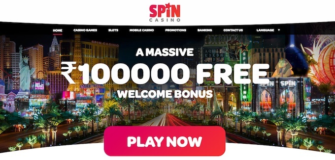 Spin casino India bonus