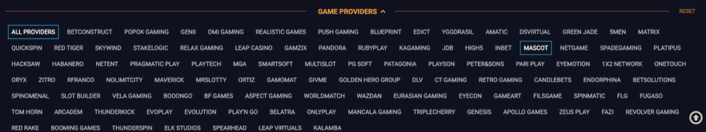 VBet India game providers
