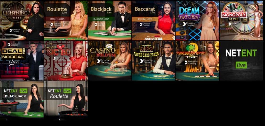 Voodoo live casino games