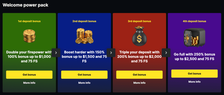 Welcome Bonus Menace King casino