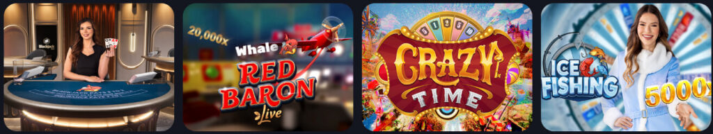 Whale.io live dealer games